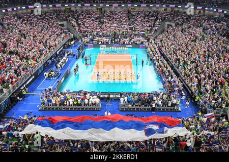 Arena Stozice, sede del Campionato del mondo di pallavolo 2022 a Lubiana, Slovenia Foto Stock