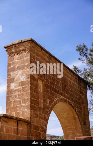 Il monastero siro-ortodosso di Mor Hananyo o Saffron Monastery in Tur Abdin vicino Mardin, Turchia Foto Stock