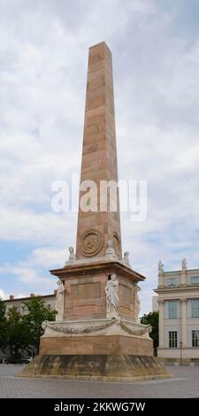 Obelisco di Alter Markt, Potsdam, Brandeburgo, Germania, Europa Foto Stock