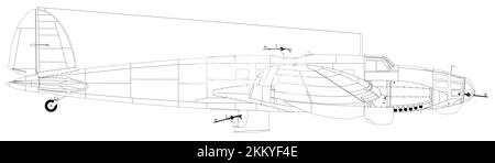 Heinkel He 111B-2 Foto Stock