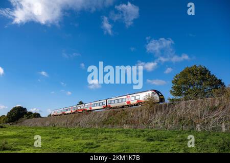 Linea di diramazione East Suffolk Martelsham Suffolk UK Foto Stock