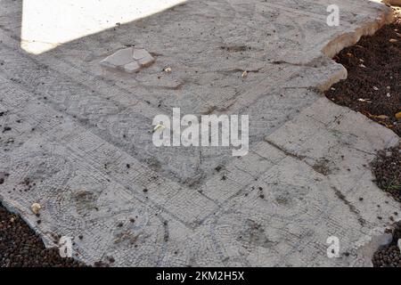 Passo di Mirabella - particolare del mosaico delle terme di Aeclanum Foto Stock