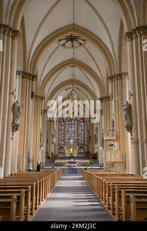 Dom, Mittelschiff, Paderborn, Nordrhein-Westfalen, Deutschland Foto Stock