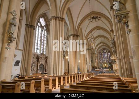 Dom, Mittelschiff, Paderborn, Nordrhein-Westfalen, Deutschland Foto Stock