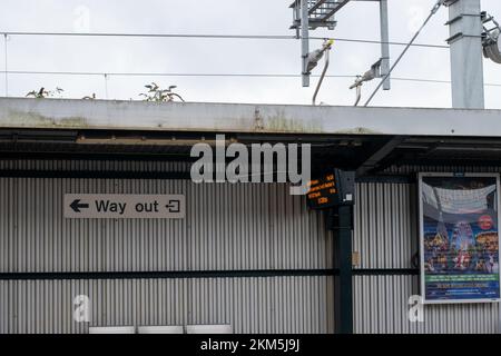 Stazione ferroviaria Bristol Parkway a Stoke Gifford, Bristol, Regno Unito Foto Stock