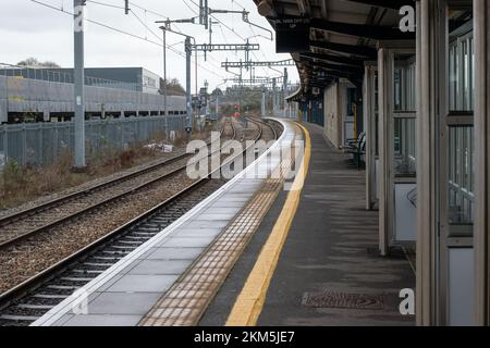 Stazione ferroviaria Bristol Parkway a Stoke Gifford, Bristol, Regno Unito Foto Stock