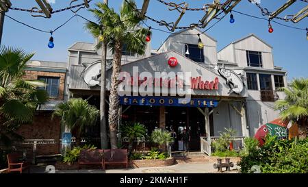 Fishermans Wharf a Galveston al molo 22 - GALVESTON, STATI UNITI - 03 NOVEMBRE 2022 Foto Stock