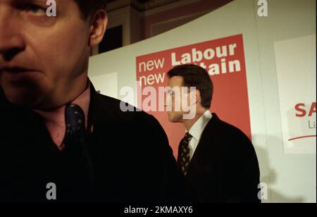 Alastair Campbell e Peter Mandelson, Nuova Campagna elettorale del lavoro 1997 Foto Stock