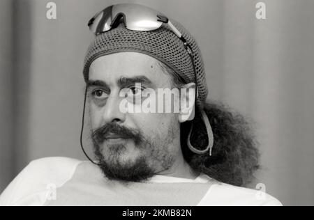 Egberto Gismonti, compositore brasiliano, chitarrista e pianista, intervista, Colonia, 1993 Foto Stock