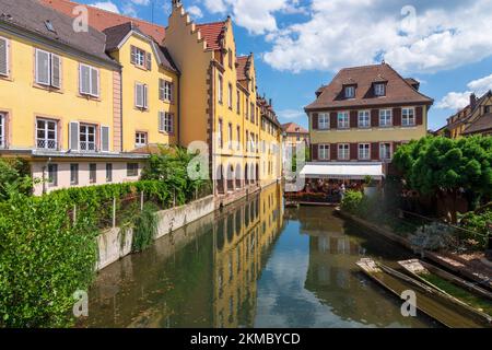 Colmar (Colmer, Kolmar) : 'piccola Venezia', Città Vecchia in Alsazia (Elsass), Alto Reno (Oberelsass), Francia Foto Stock