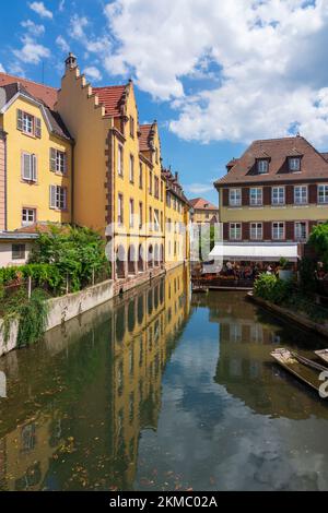 Colmar (Colmer, Kolmar) : 'piccola Venezia', Città Vecchia in Alsazia (Elsass), Alto Reno (Oberelsass), Francia Foto Stock