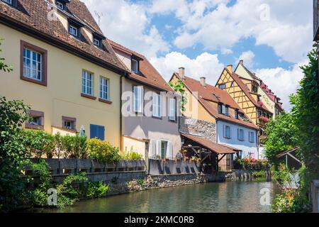 Colmar (Colmer, Kolmar) : 'piccola Venezia', Città Vecchia in Alsazia (Elsass), Alto Reno (Oberelsass), Francia Foto Stock