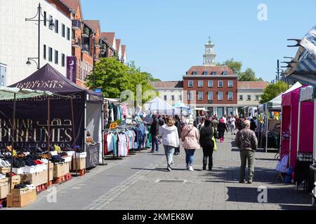 Romford Market, Market Place, Romford, London Borough of Havering, Inghilterra Regno Unito Regno Unito Foto Stock