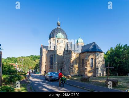 Saint-Avold (Sankt Avold, Sänt Avuur): chiesa Basilika Notre-Dame-de-Bon-Secours in Lorena (Lothringen), Mosella (Mosella), Francia Foto Stock