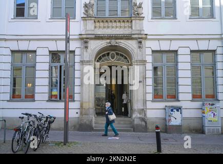 Willy Brandt House, Königstraße, Lübeck, Schleswig-Holstein, Germania, Europa Foto Stock