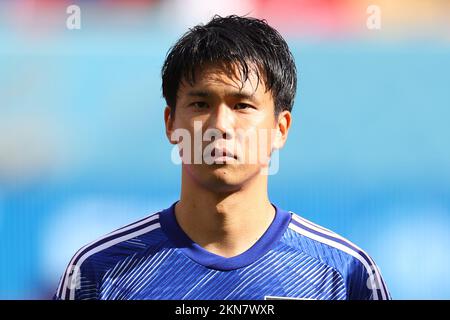 Al Rayyan, Qatar. 27th Nov 2022. Miki Yamane (JPN) Calcio : Coppa del mondo FIFA Qatar 2022 Gruppo e incontro tra Giappone - Costa Rica allo stadio Ahmad Bin Ali di al Rayyan, Qatar . Credit: Naoki Morita/AFLO SPORT/Alamy Live News Foto Stock