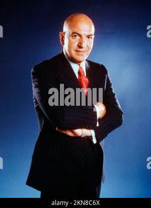 TELLY SAVALAS a KOJAK (1973), diretto da JEANNOT SZWARC e RUSS MAYBERRY. Credito: UNIVERSAL TV / Album Foto Stock