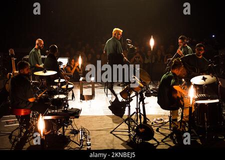 Modigliani Forum, Livorno, Italia, 26 novembre 2022, Salmo durante il Salmo - Flop Tour - Concerto di Musica della cantante Italiana Foto Stock