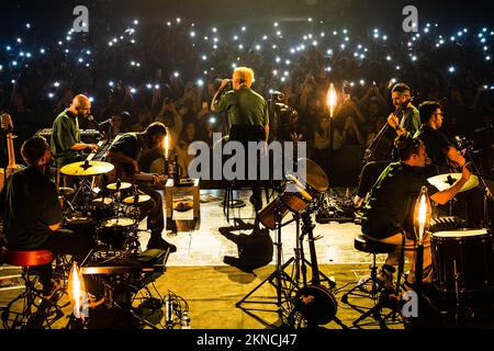 Livorno, Italia. 26th Nov 2022. Salmo durante Salmo - Flop Tour, concerto di musica per cantante italiana a Livorno, Italia, Novembre 26 2022 Credit: Agenzia indipendente per le foto/Alamy Live News Foto Stock