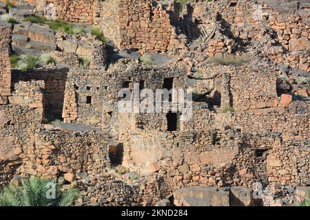 Oman - Jebel Shams (al Hamra) - fotografie dettagliate di vecchi edifici Foto Stock