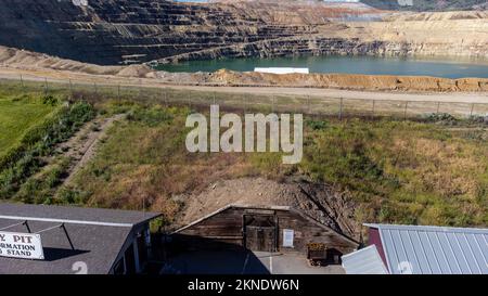 Piattaforma di osservazione Berkeley Pit, Butte, Montana, USA Foto Stock