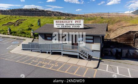 Piattaforma di osservazione Berkeley Pit, Butte, Montana, USA Foto Stock