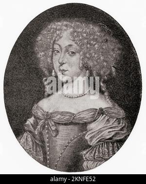 Landgravine Magdalena Sibylla di Hesse-Darmstadt, 1652 – 1712. Reggente del Ducato di Württemberg dal 1677 al 1693, e compositore tedesco di inni barocchi. From Modes and Manners, pubblicato nel 1935. Foto Stock