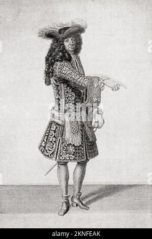 Luigi XIV, 1638 – 1715, noto anche come Luigi il Grande (Luigi le Grand) o il Re Sole (le Roi Soleil). Re di Francia, 1643-1715. From Modes and Manners, pubblicato nel 1935. Foto Stock