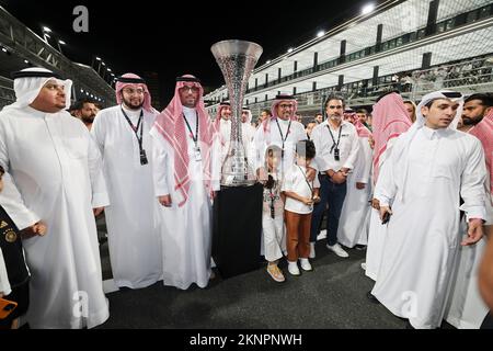 S.A.R. Principe Kalid Bin Sultan al Abdullah al Faisal LEY Jean Baptiste Capo della World Touring Car Cup WTCR, ritratto durante il WTCR - gara dell'Arabia Saudita 2022, 9th° round della FIA World Touring Car Cup 2022, Sul circuito di Jeddah Corniche dal 25 al 27 novembre a Jeddah, Arabia Saudita - Foto Grégory Lenorand / DPPI Foto Stock