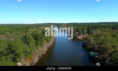 Big Cypress Bayou River al Caddo Lake state Park Foto Stock