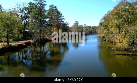 Big Cypress Bayou River al Caddo Lake state Park - CADDO LAKE, STATI UNITI d'AMERICA - 04 NOVEMBRE 2022 Foto Stock