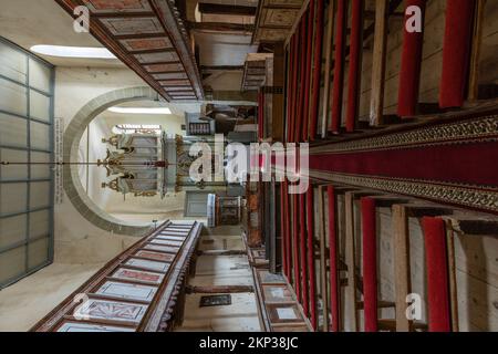 Chiesa luterana fortificata di Viscri in Transilvania, Romania Foto Stock