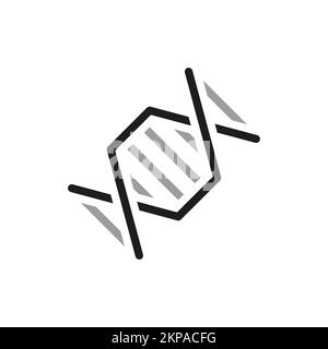 Icona della linea vettoriale semplice della medicina e della salute. Contiene icone come dna. Elementi di progettazione per i progetti. Illustrazione Vettoriale