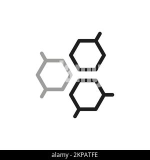 Icona della linea vettoriale semplice della medicina e della salute. Contiene icone come dna. Elementi di progettazione per i progetti. Illustrazione Vettoriale