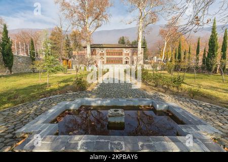 Azerbaigian, Sheki 12, 2022: Palazzo dei Shirvanshahs in Sheki Foto Stock