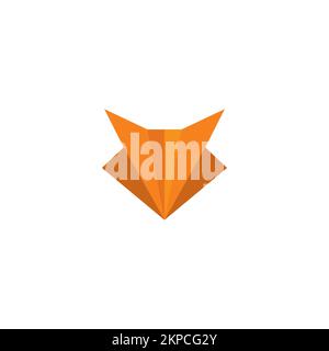 Design con logo geometrico Fox. Vettore dell'illustrazione Fox. Icona Fox Illustrazione Vettoriale