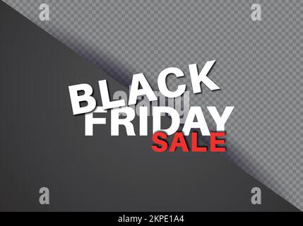 Black friday vendita banner vettore design. Illustrazione Vettoriale