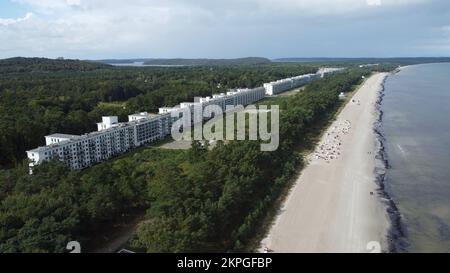 Prora, Ruegen - Vista aerea Foto Stock