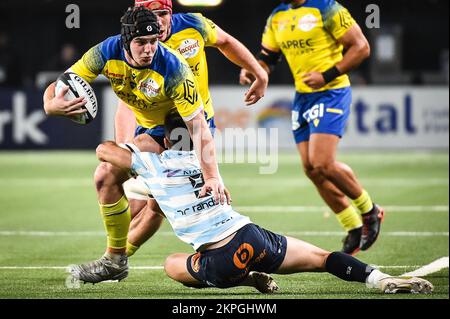 Thibaud LANEN di Clermont durante il campionato francese Top 14 rugby Unione match tra Racing 92 e ASM Clermont Auvergne il 27 novembre 2022 a Parigi la Defense Arena a Nanterre, Francia - Foto Matthieu Mirville / DPPI Foto Stock