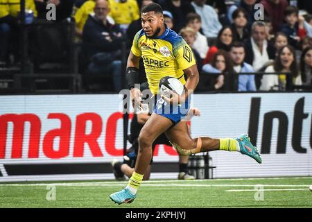 Cheikh TIBERGHIEN di Clermont durante il campionato francese Top 14 rugby Unione match tra Racing 92 e ASM Clermont Auvergne il 27 novembre 2022 a Parigi la Defense Arena a Nanterre, Francia - Foto Matthieu Mirville / DPPI Foto Stock