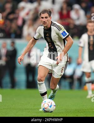 La tedesca Leon Goretzka durante la partita di Coppa del mondo FIFA Group e allo stadio al Bayt di Doha, Qatar. Data immagine: Domenica 27 novembre 2022. Foto Stock