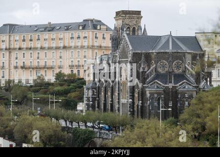 Cattedrale di Sainte Eugenie, Biarritz, Francia Foto Stock