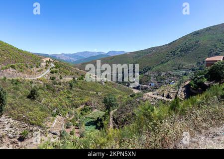 Paesaggio vicino al Parco Naturale Serra da Estrela, vide, Portogallo Foto Stock
