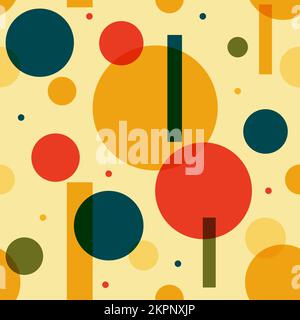 Motivi geometrici colorati per tessuti. Illustrazione Vettoriale