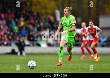 GERMANIA, COLONIA - NOWEMBER 27, 2022: Alexandra Popp. La partita di donne Bundesliga 1.FC Koeln Frauen vs VfL Wolfsburg Frauen Foto Stock