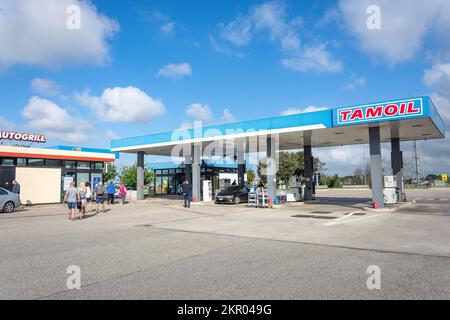 Stazione di servizio Autogrill Arrone Ovest, A12 autostrada Azzurra, Roma (Roma), Lazio, Italia Foto Stock