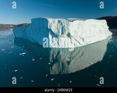 grandi iceberg dalla vista aerea Foto Stock