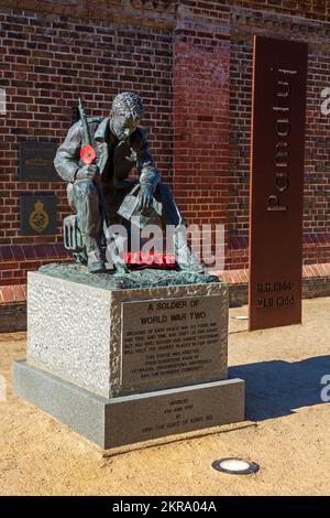 Soldier's Monument, Southsea, Portsmouth, Hampshire, Inghilterra, Regno Unito Foto Stock