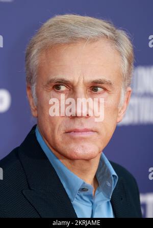 Christoph Waltz partecipa alla prima mondiale di 'Pinocchio' al Royal Festival Hall di Londra, Inghilterra. Foto Stock