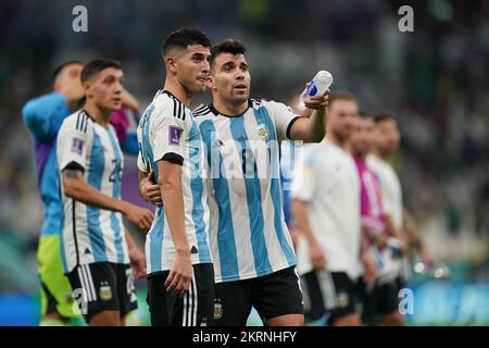 Lusail, Qatar. 26 novembre 2022. Coppa del mondo FIFA. Argentina contro Messico. Foto Stock